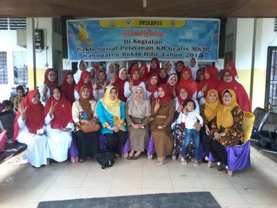 Kegiatan Bakti Sosial, DP2KBP3A Rohil-BKKBN Riau Gelar Pelayanan KB Gratis MKJP
